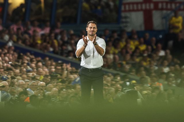 Matthias Jaissle manager of Newcastle United gives his team instructions during the Premier League match Leeds United vs Newcastle Untied at Elland Road, Leeds, United Kingdom on 14 September 2026

(Photo by Alfie Cosgrove/News Images)