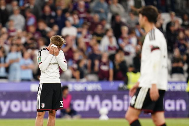 Emile Smith Rowe of Fulham during the Carabao Cup round 3 match West Ham United vs Fulham at London Stadium, London, United Kingdom on 15 September 2026

(Photo by Harvey Murphy/News Images)