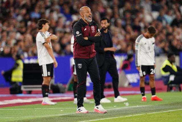 Nuno Espirito Santo manager of West Ham United during the Carabao Cup round 3 match West Ham United vs Fulham at London Stadium, London, United Kingdom on 15 September 2026

(Photo by Harvey Murphy/News Images)
