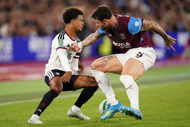 during the Carabao Cup round 3 match West Ham United vs Fulham at London Stadium, London, United Kingdom on 15 September 2026

(Photo by Harvey Murphy/News Images)