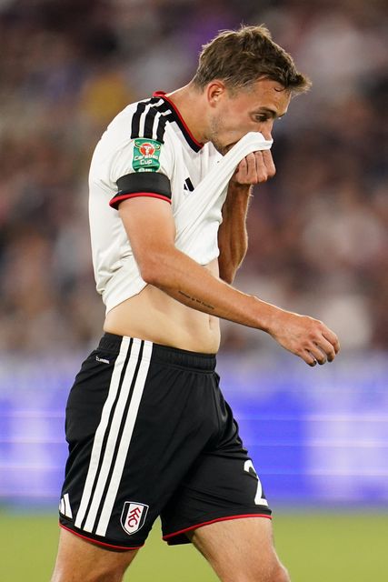 Timothy Castagne of Fulham during the Carabao Cup round 3 match West Ham United vs Fulham at London Stadium, London, United Kingdom on 15 September 2026

(Photo by Harvey Murphy/News Images)