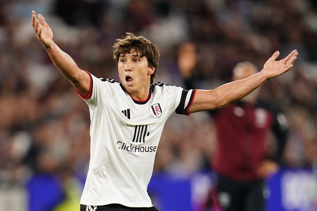 Gonzalo Garcia of Fulham during the Carabao Cup round 3 match West Ham United vs Fulham at London Stadium, London, United Kingdom on 15 September 2026

(Photo by Harvey Murphy/News Images)