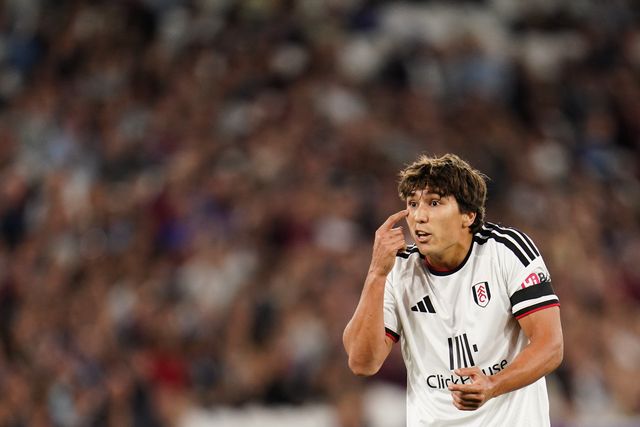 Gonzalo Garcia of Fulham during the Carabao Cup round 3 match West Ham United vs Fulham at London Stadium, London, United Kingdom on 15 September 2026

(Photo by Harvey Murphy/News Images)