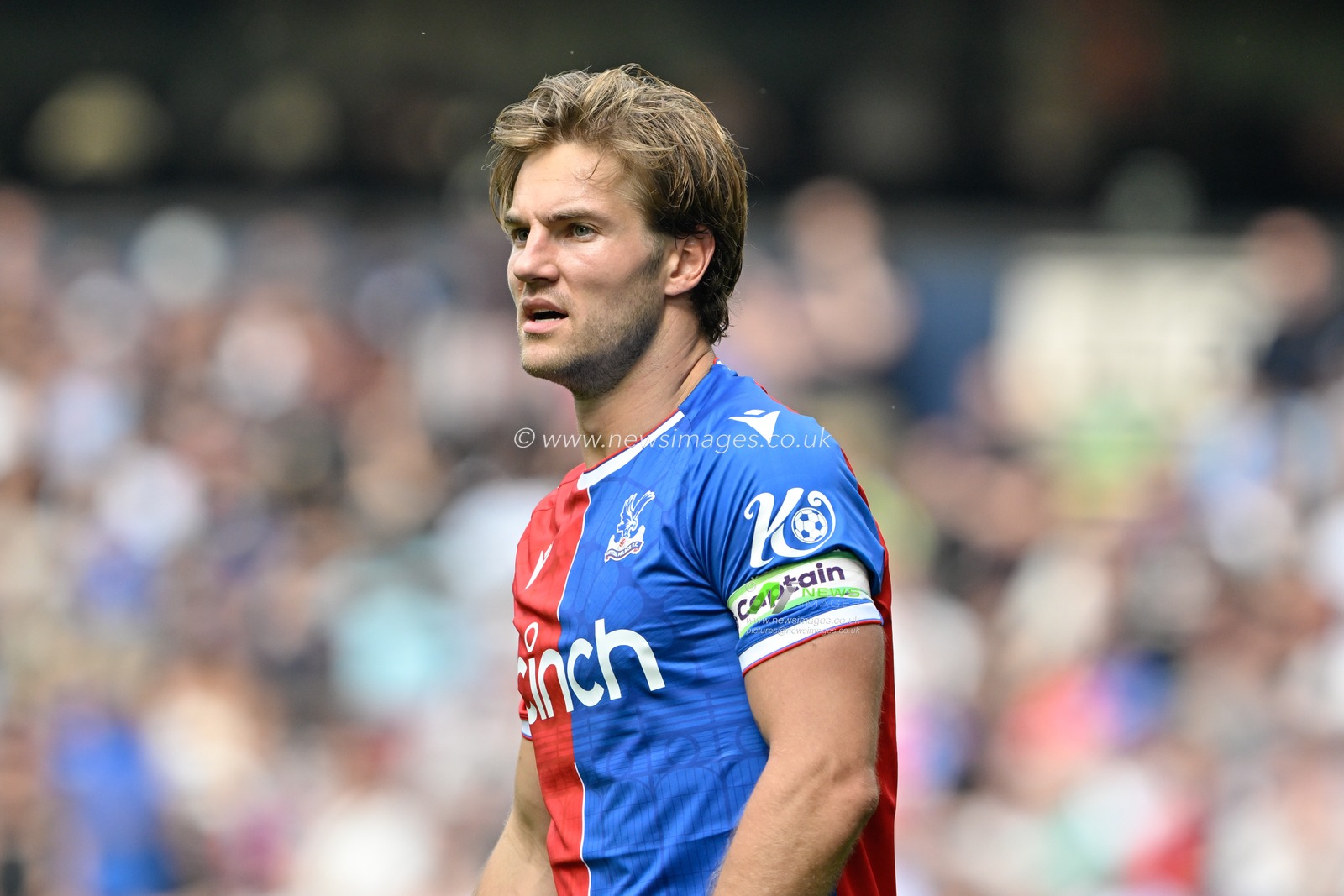 Joachim Andersen of Crystal Palace, during the Premier League match Wolverhampton Wanderers vs Crystal Palace at Molineux, Wolverhampton, United Kingdom, 11th May 2024

(Photo by Cody Froggatt/News Images)