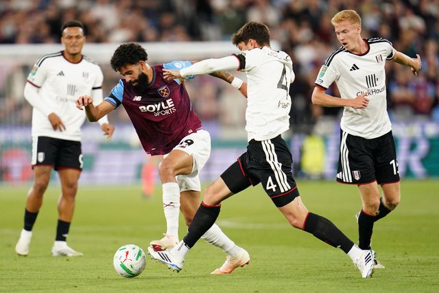 during the Carabao Cup round 3 match West Ham United vs Fulham at London Stadium, London, United Kingdom on 15 September 2026

(Photo by Harvey Murphy/News Images)