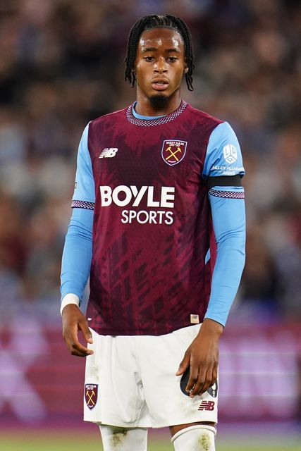 Joshua Ajala of West Ham United during the Carabao Cup round 3 match West Ham United vs Fulham at London Stadium, London, United Kingdom on 15 September 2026

(Photo by Harvey Murphy/News Images)