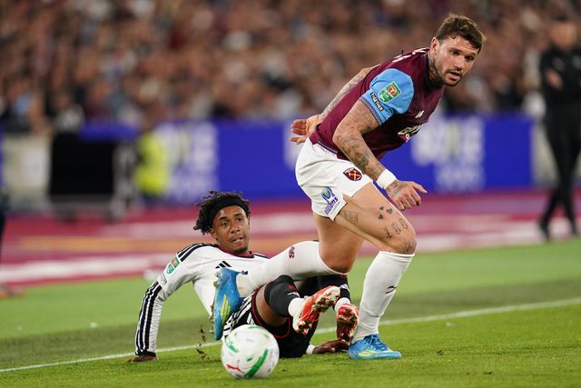 during the Carabao Cup round 3 match West Ham United vs Fulham at London Stadium, London, United Kingdom on 15 September 2026

(Photo by Harvey Murphy/News Images)