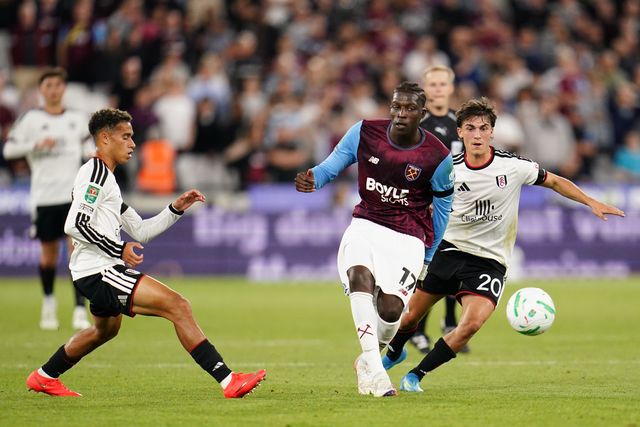 during the Carabao Cup round 3 match West Ham United vs Fulham at London Stadium, London, United Kingdom on 15 September 2026

(Photo by Harvey Murphy/News Images)