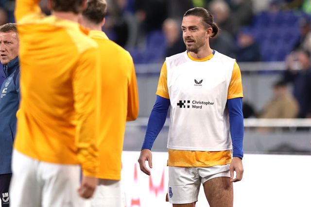 Jack Grealish of Everton in the pregame warmup session during the Carabao Cup round 3 match Everton vs Wolverhampton Wanderers at Hill Dickinson Stadium, Liverpool, United Kingdom on 16 September 2026

(Photo by Alfie Cosgrove/News Images)