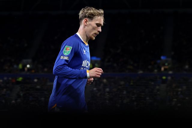 James Garner of Everton during the Carabao Cup round 3 match Everton vs Wolverhampton Wanderers at Hill Dickinson Stadium, Liverpool, United Kingdom on 16 September 2026

(Photo by Alfie Cosgrove/News Images)