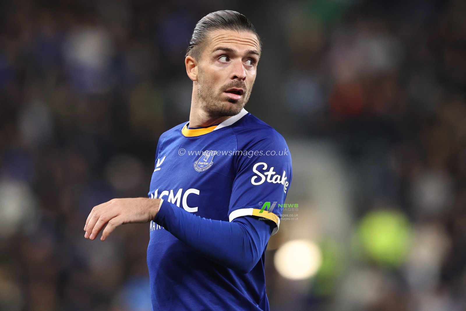 Jack Grealish of Everton during the Carabao Cup round 3 match Everton vs Wolverhampton Wanderers at Hill Dickinson Stadium, Liverpool, United Kingdom on 16 September 2026

(Photo by Alfie Cosgrove/News Images)