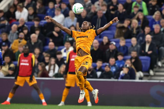 Tawanda Chirewa of Wolverhampton Wanderers controls the ball during the Carabao Cup round 3 match Everton vs Wolverhampton Wanderers at Hill Dickinson Stadium, Liverpool, United Kingdom on 16 September 2026

(Photo by Alfie Cosgrove/News Images)