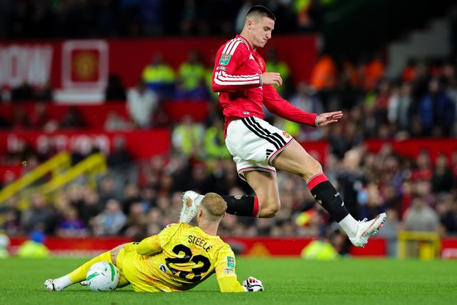 during the Carabao Cup round 3 match Manchester United vs Brighton & Hove Albion at Old Trafford, Manchester, United Kingdom on 16 September 2026

(Photo by Mark Cosgrove/News Images)