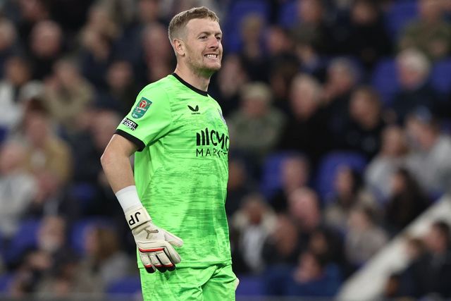 Everton goalkeeper Jordan Pickford during the Carabao Cup round 3 match Everton vs Wolverhampton Wanderers at Hill Dickinson Stadium, Liverpool, United Kingdom on 16 September 2026

(Photo by Alfie Cosgrove/News Images)
