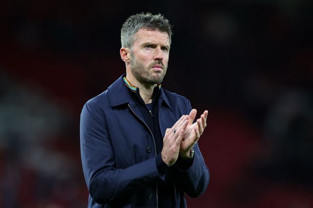 Michael Carrick manager of Manchester United applauds the fans after the final whistle  during the Carabao Cup round 3 match Manchester United vs Brighton & Hove Albion at Old Trafford, Manchester, United Kingdom on 16 September 2026

(Photo by Mark Cosgrove/News Images)
