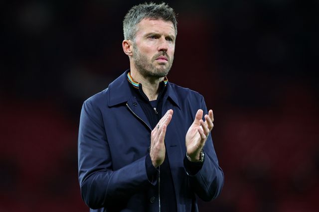 Michael Carrick manager of Manchester United applauds the fans after the final whistle  during the Carabao Cup round 3 match Manchester United vs Brighton & Hove Albion at Old Trafford, Manchester, United Kingdom on 16 September 2026

(Photo by Mark Cosgrove/News Images)