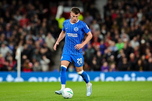 Costinha of Brighton & Hove Albion makes a run with the ball  during the Carabao Cup round 3 match Manchester United vs Brighton & Hove Albion at Old Trafford, Manchester, United Kingdom on 16 September 2026

(Photo by Mark Cosgrove/News Images)