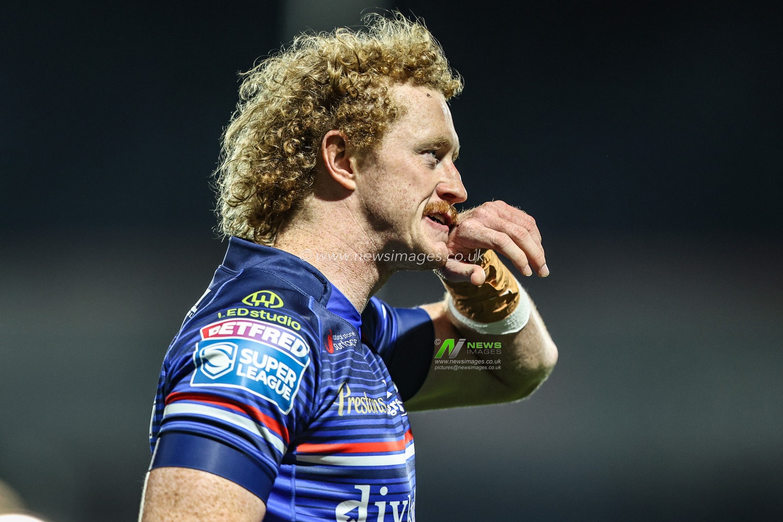 Lachlan Walmsley of Wakefield Trinity during the Betfred Super League Play-off Eliminator round match Wakefield Trinity vs Leigh Leopards at DIY Kitchens Stadium, Wakefield, United Kingdom on 18 September 2026

(Photo by Alfie Cosgrove/News Images)