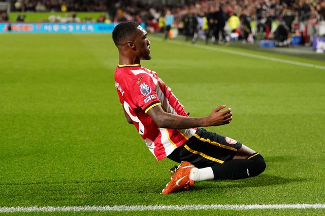 Jaidon Anthony of Brentford celebrates to make it 1-0 during the Premier League match Brentford vs Chelsea at GTECH Community Stadium, London, United Kingdom on 18 September 2026

(Photo by Harvey Murphy/News Images)