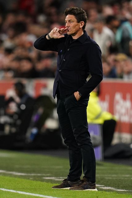 Keith Andrews manager of Brentford during the Premier League match Brentford vs Chelsea at GTECH Community Stadium, London, United Kingdom on 18 September 2026

(Photo by Harvey Murphy/News Images)