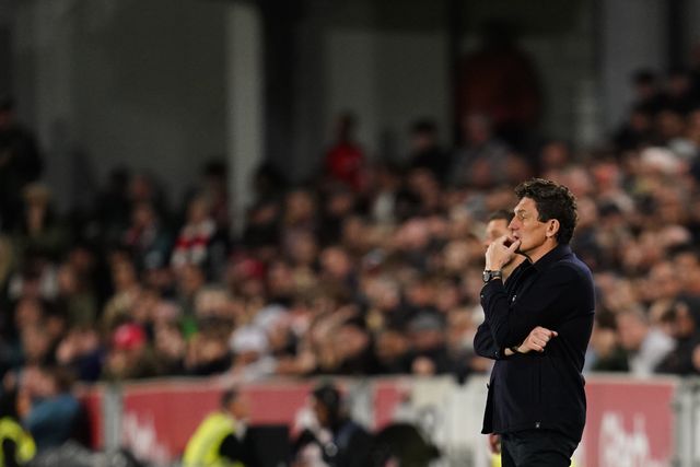 Keith Andrews manager of Brentford during the Premier League match Brentford vs Chelsea at GTECH Community Stadium, London, United Kingdom on 18 September 2026

(Photo by Harvey Murphy/News Images)