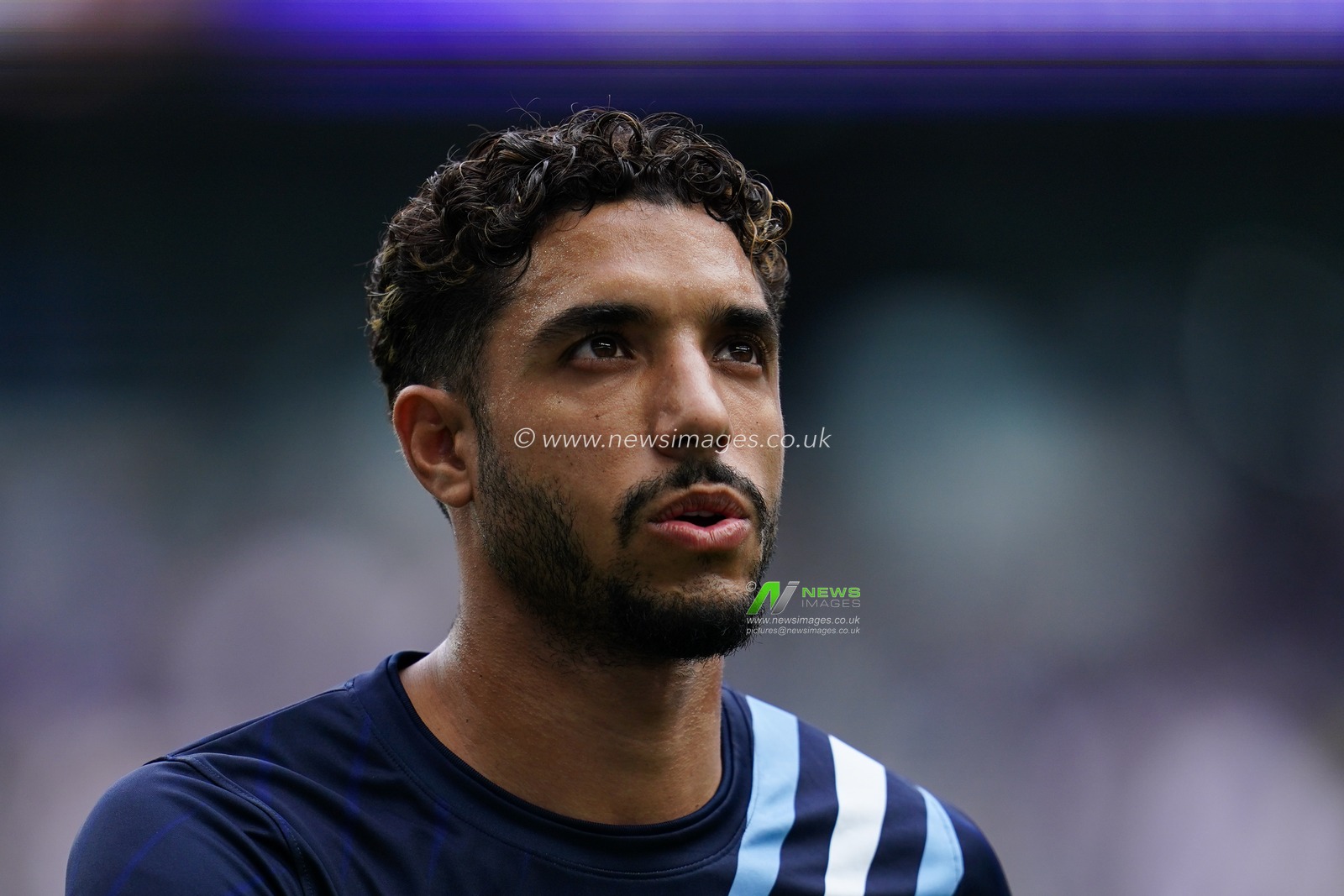 Omar Marmoush of Tottenham Hotspur ahead of kick off during the Premier League match Tottenham Hotspur vs Aston Villa at Tottenham Hotspur Stadium, London, United Kingdom on 19 September 2026

(Photo by Harvey Murphy/News Images)
