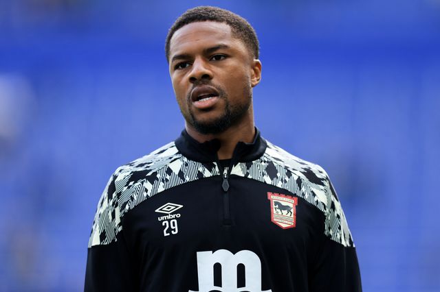 Chuba Akpom of Ipswich Town warms up prior to the Premier League match Everton vs Ipswich Town at Hill Dickinson Stadium, Liverpool, United Kingdom on 19 September 2026

(Photo by Jorge Horsted/News Images)