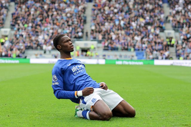 Thierno Barry of Everton celebrates after scoring teams first goal during the Premier League match Everton vs Ipswich Town at Hill Dickinson Stadium, Liverpool, United Kingdom on 19 September 2026

(Photo by Jorge Horsted/News Images)