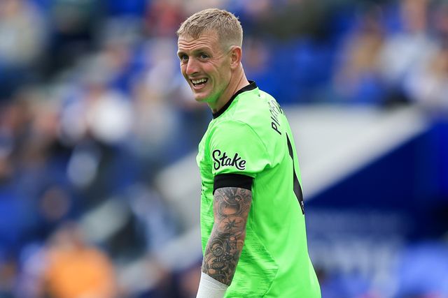 Everton goalkeeper Jordan Pickford during the Premier League match Everton vs Ipswich Town at Hill Dickinson Stadium, Liverpool, United Kingdom on 19 September 2026

(Photo by Jorge Horsted/News Images)