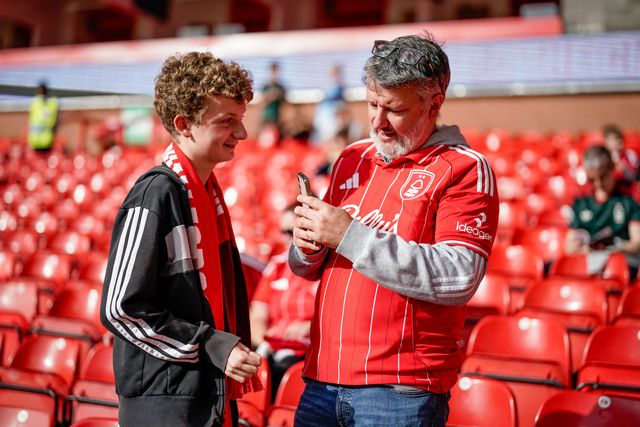 Forest fans in the stands prior to kick off during the Premier League match Nottingham Forest vs Coventry City at City Ground, Nottingham, United Kingdom on 19 September 2026

(Photo by Maynard Manyowa/News Images)
