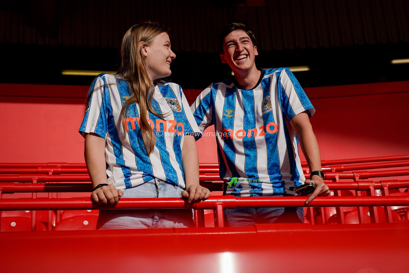 Coventry fans in the stands prior to kick off during the Premier League match Nottingham Forest vs Coventry City at City Ground, Nottingham, United Kingdom on 19 September 2026

(Photo by Maynard Manyowa/News Images)