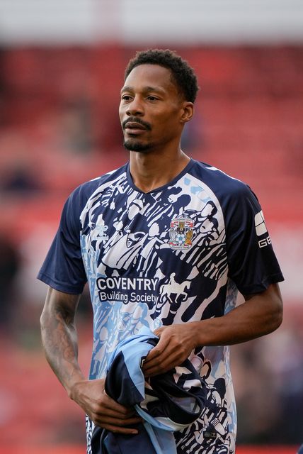 Ethan Pinnock of Coventry City in the pregame warmup session  during the Premier League match Nottingham Forest vs Coventry City at City Ground, Nottingham, United Kingdom on 19 September 2026

(Photo by Maynard Manyowa/News Images)