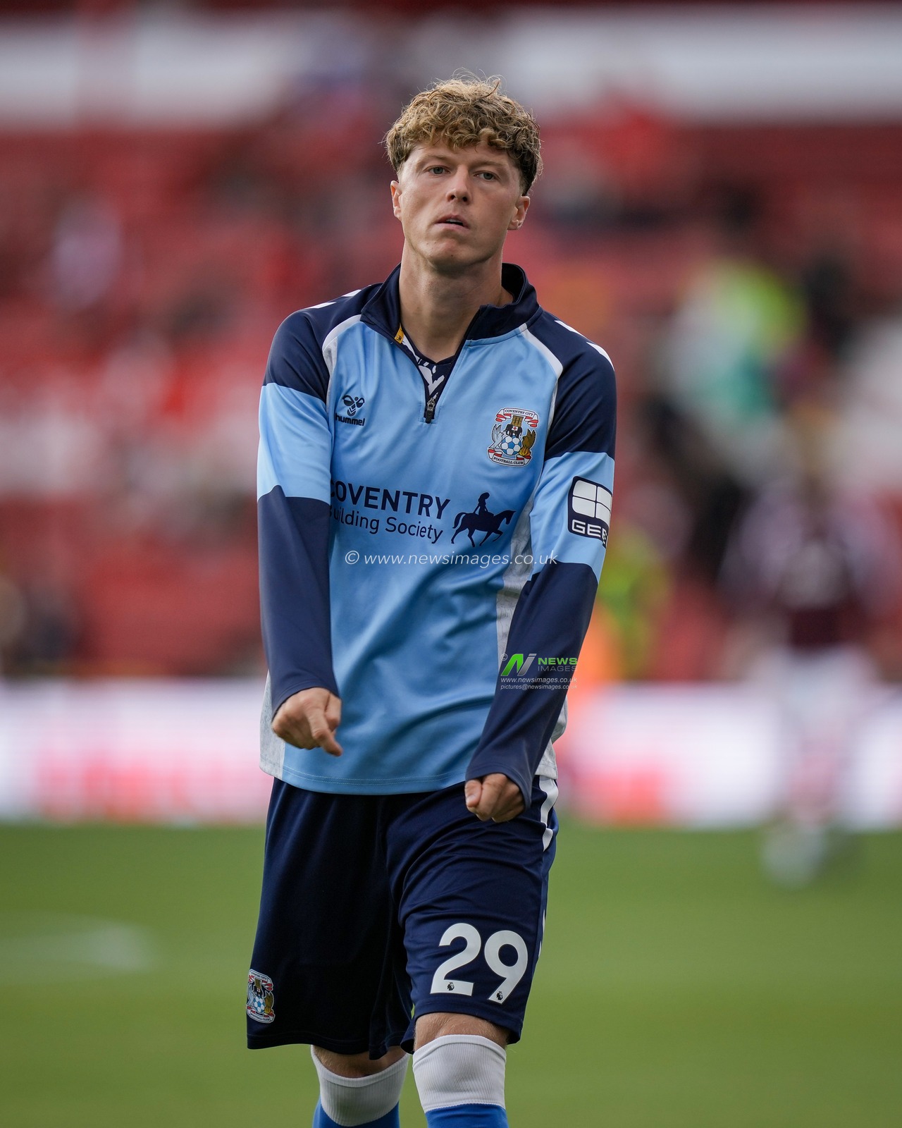 Victor Torp of Coventry City in the pregame warmup session  during the Premier League match Nottingham Forest vs Coventry City at City Ground, Nottingham, United Kingdom on 19 September 2026

(Photo by Maynard Manyowa/News Images)