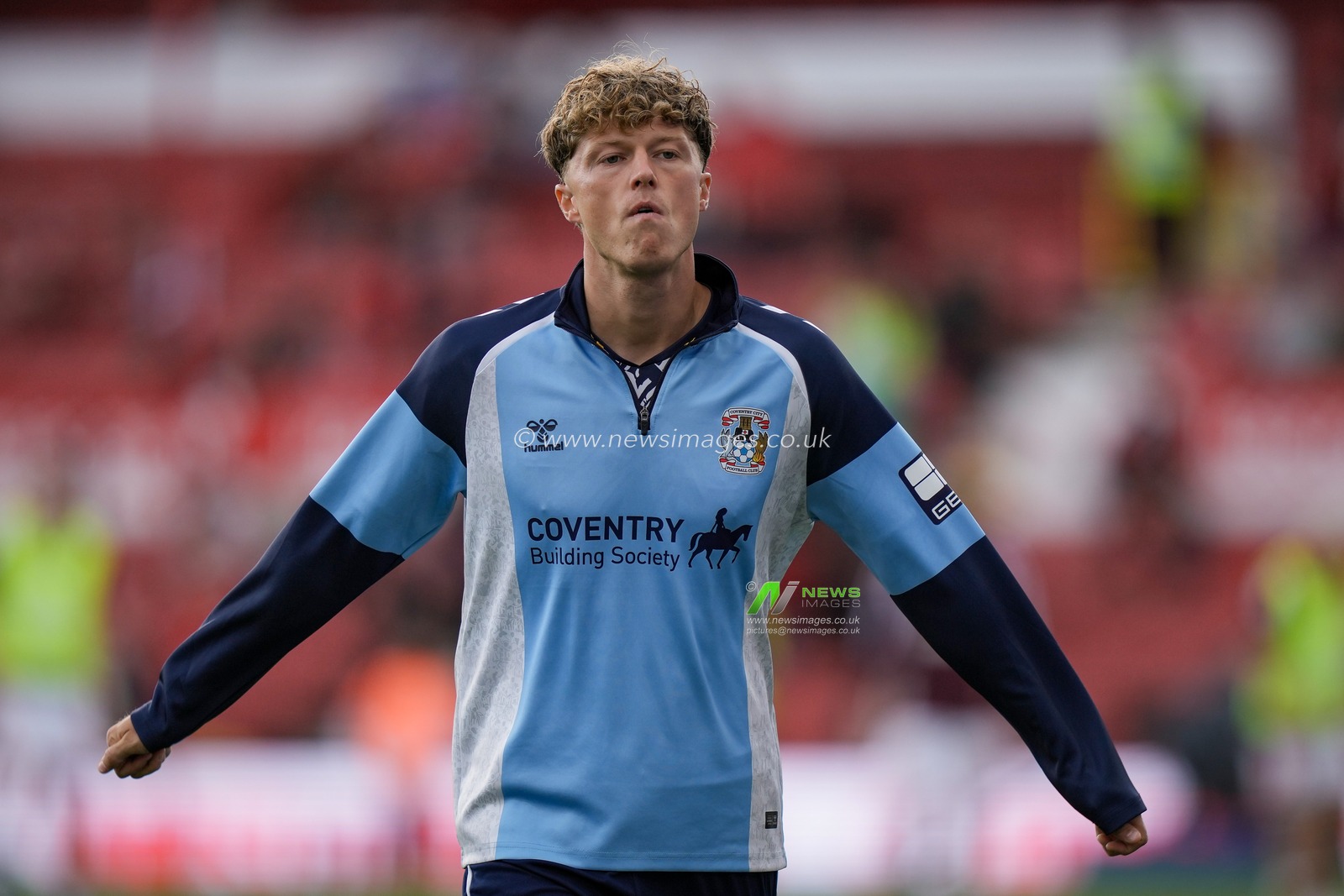 Victor Torp of Coventry City in the pregame warmup session  during the Premier League match Nottingham Forest vs Coventry City at City Ground, Nottingham, United Kingdom on 19 September 2026

(Photo by Maynard Manyowa/News Images)