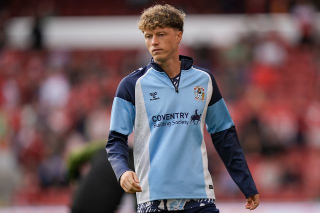 Victor Torp of Coventry City in the pregame warmup session  during the Premier League match Nottingham Forest vs Coventry City at City Ground, Nottingham, United Kingdom on 19 September 2026

(Photo by Maynard Manyowa/News Images)