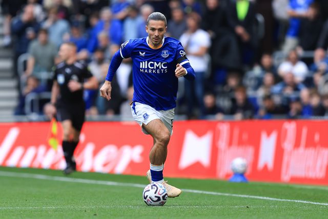 Jack Grealish of Everton controls ball during the Premier League match Everton vs Ipswich Town at Hill Dickinson Stadium, Liverpool, United Kingdom on 19 September 2026

(Photo by Jorge Horsted/News Images)