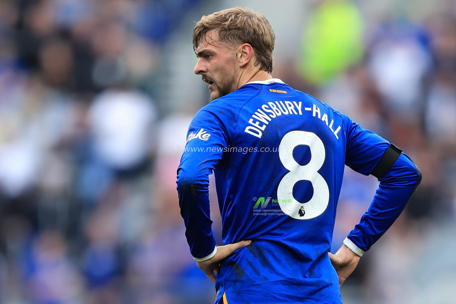 Kiernan Dewsbury-Hall of Everton during the Premier League match Everton vs Ipswich Town at Hill Dickinson Stadium, Liverpool, United Kingdom on 19 September 2026

(Photo by Jorge Horsted/News Images)