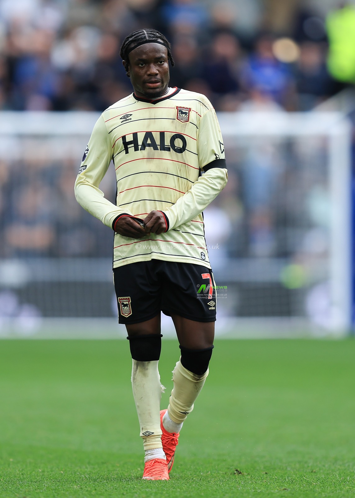 Abdul Fatawu of Ipswich Town during the Premier League match Everton vs Ipswich Town at Hill Dickinson Stadium, Liverpool, United Kingdom on 19 September 2026

(Photo by Jorge Horsted/News Images)