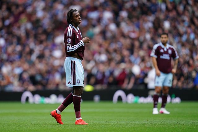 Johan Manzambi of Aston Villa during the Premier League match Tottenham Hotspur vs Aston Villa at Tottenham Hotspur Stadium, London, United Kingdom on 19 September 2026

(Photo by Harvey Murphy/News Images)