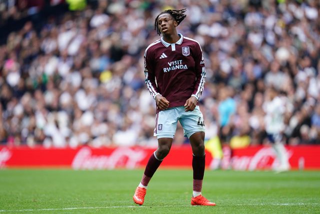 Johan Manzambi of Aston Villa during the Premier League match Tottenham Hotspur vs Aston Villa at Tottenham Hotspur Stadium, London, United Kingdom on 19 September 2026

(Photo by Harvey Murphy/News Images)