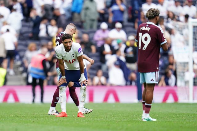 Omar Marmoush of Tottenham Hotspur at full time during the Premier League match Tottenham Hotspur vs Aston Villa at Tottenham Hotspur Stadium, London, United Kingdom on 19 September 2026

(Photo by Harvey Murphy/News Images)