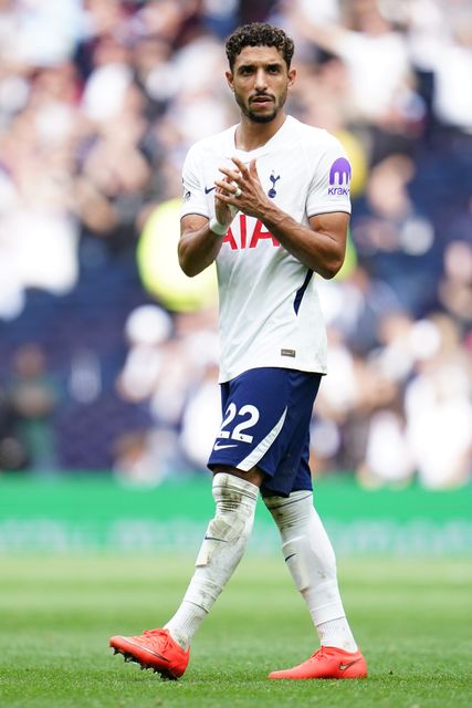 Omar Marmoush of Tottenham Hotspur at full time during the Premier League match Tottenham Hotspur vs Aston Villa at Tottenham Hotspur Stadium, London, United Kingdom on 19 September 2026

(Photo by Harvey Murphy/News Images)