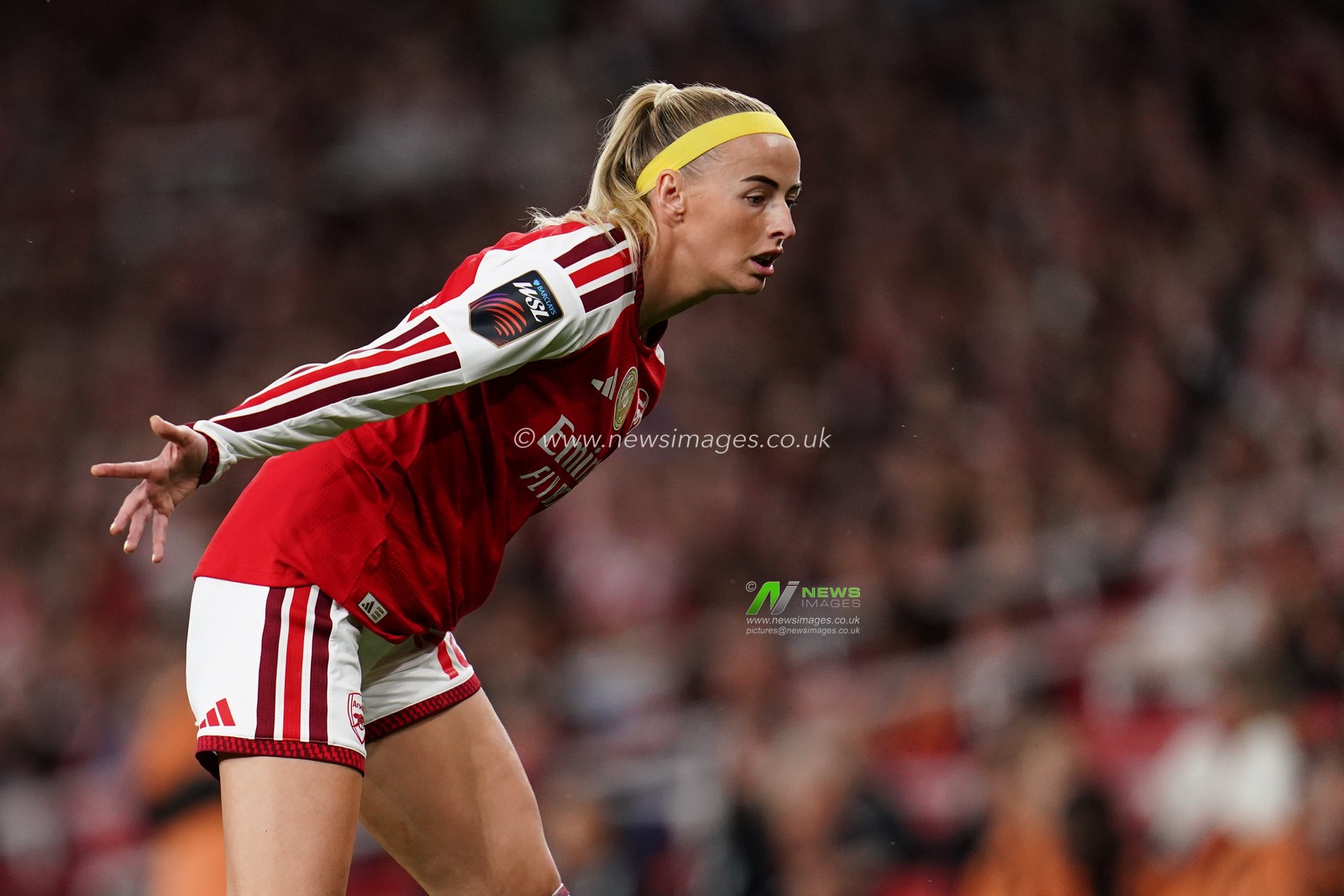Chloe Kelly of Arsenal during the Women's Super League match Arsenal vs Manchester United at Emirates, London, United Kingdom on 19 September 2026

(Photo by Harvey Murphy/News Images)