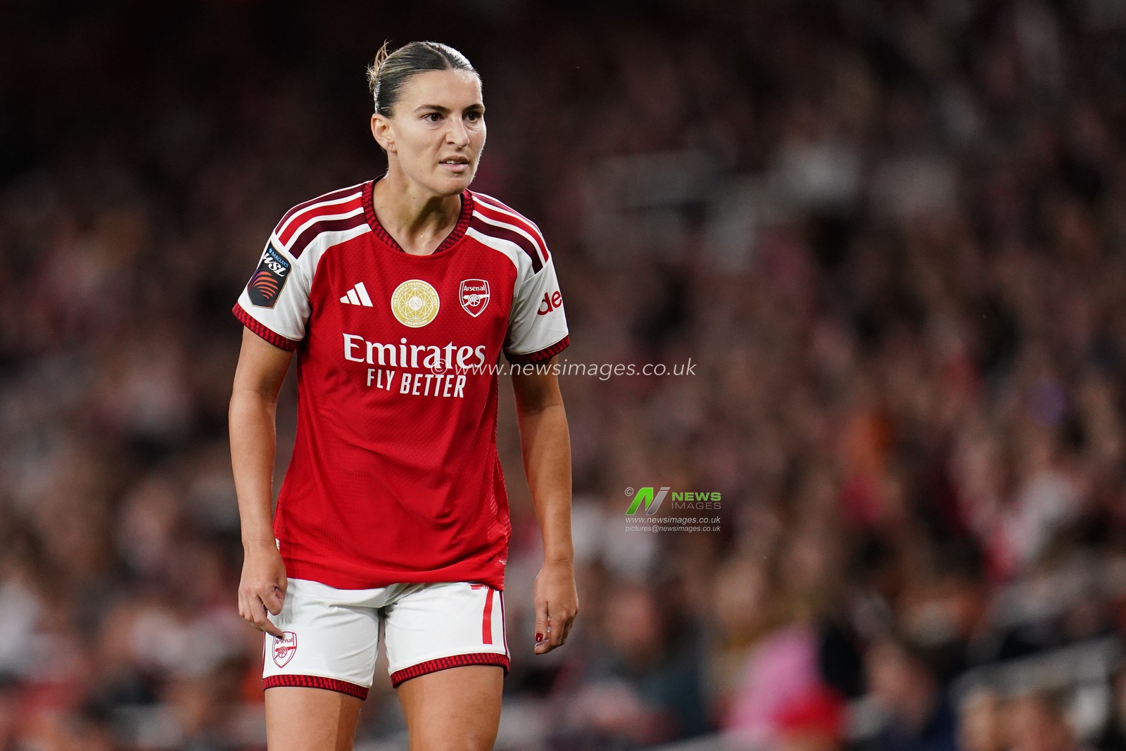Steph Catley of Arsenal during the Women's Super League match Arsenal vs Manchester United at Emirates, London, United Kingdom on 19 September 2026

(Photo by Harvey Murphy/News Images)