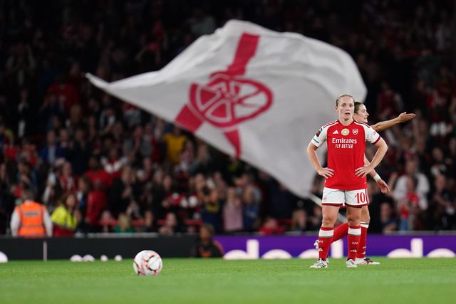 Arsenal level the scoring to make it 1-1 during the Women's Super League match Arsenal vs Manchester United at Emirates, London, United Kingdom on 19 September 2026

(Photo by Harvey Murphy/News Images)