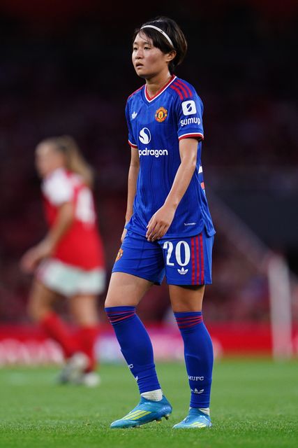 Hinata Miyazawa of Manchester United during the Women's Super League match Arsenal vs Manchester United at Emirates, London, United Kingdom on 19 September 2026

(Photo by Harvey Murphy/News Images)