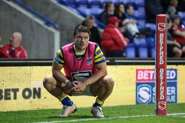 Joe Philbin of Warrington Wolves during the Betfred Super League Play-off Eliminator round match Warrington Wolves vs Hull KR at The Halliwell Jones Stadium, Warrington, United Kingdom on 19 September 2026

(Photo by Mark Cosgrove/News Images)