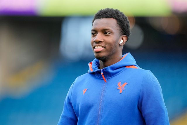 Eddie Nketiah of Crystal Palace inspects the pitch prior to kick off during the Premier League match Leeds United vs Crystal Palace at Elland Road, Leeds, United Kingdom on 20 September 2026

(Photo by Maynard Manyowa/News Images)