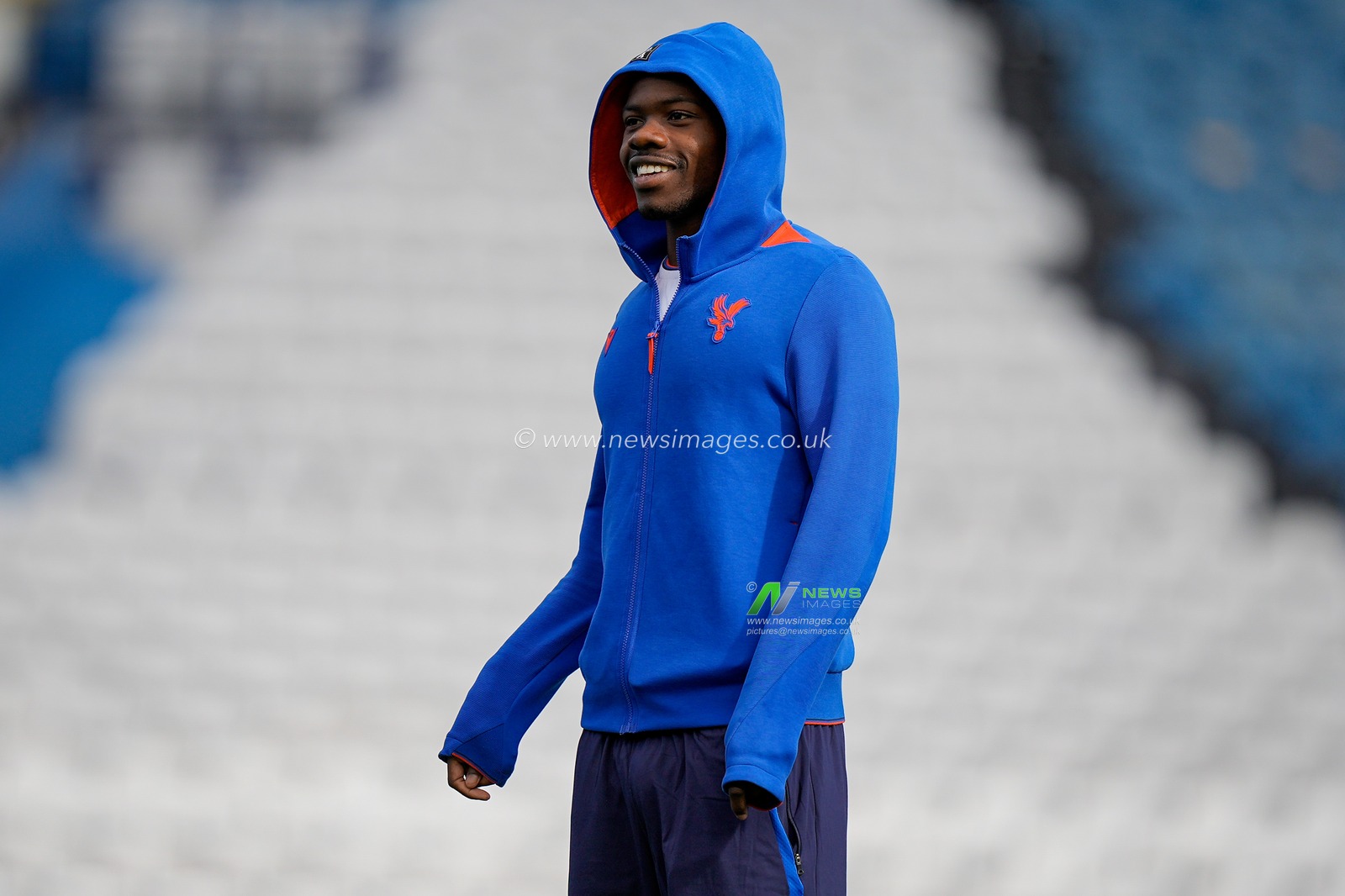Tyrick Mitchell of Crystal Palace inspects the pitch prior to kick off during the Premier League match Leeds United vs Crystal Palace at Elland Road, Leeds, United Kingdom on 20 September 2026

(Photo by Maynard Manyowa/News Images)