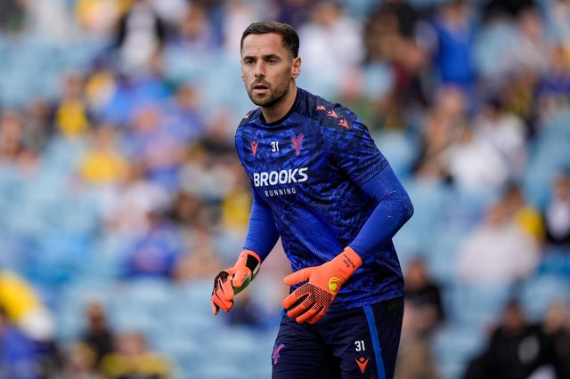 Crystal Palace goalkeeper Remi Matthews in the pregame warmup session  during the Premier League match Leeds United vs Crystal Palace at Elland Road, Leeds, United Kingdom on 20 September 2026

(Photo by Maynard Manyowa/News Images)